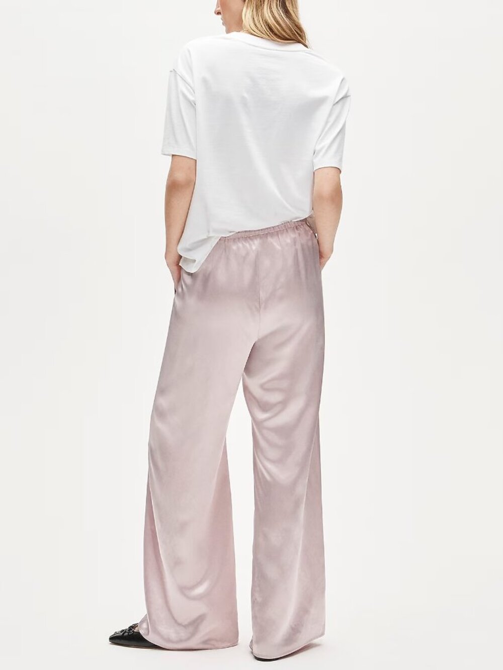 J. Crew Cosmo Pant in Luster Charmeuse Subtle Mauve - Picture 2 of 5